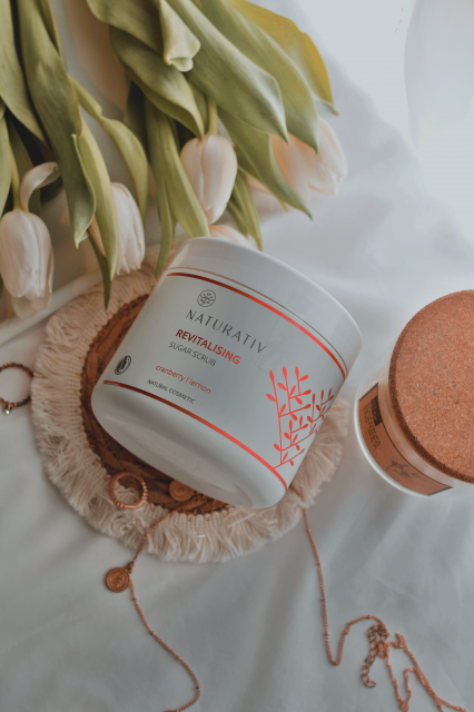 Naturativ Peeling do ciała, Rewitalizujacy, , Revitalising, Żurawina i cytryna