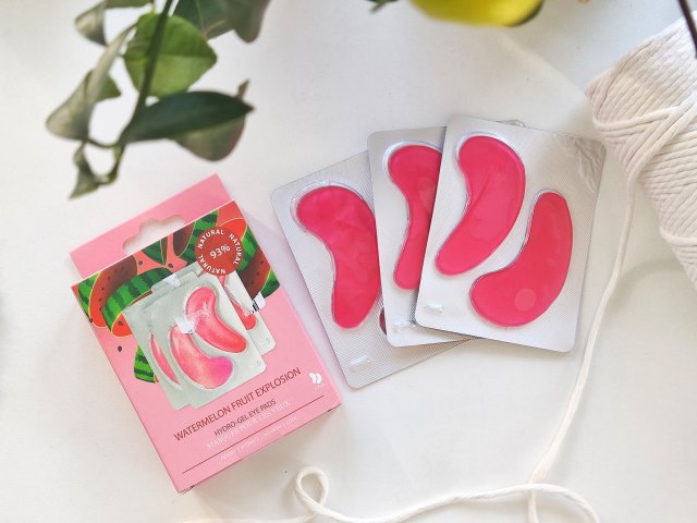 Vegan by happy skin Płatki pod oczy, Hydrożelowe, Watermelon Fruit Explosion