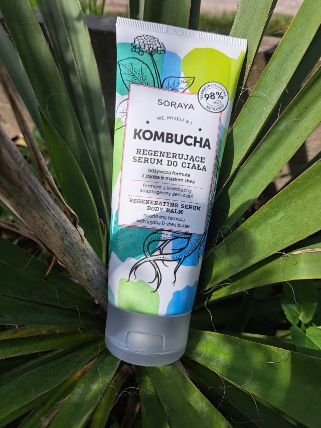 Soraya Kombucha, Regenerujące serum do ciała, odżywcza formuła z jojoba i masłem shea