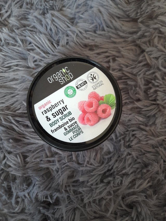 Organic Shop Scrub do ciała, Malina i cukier