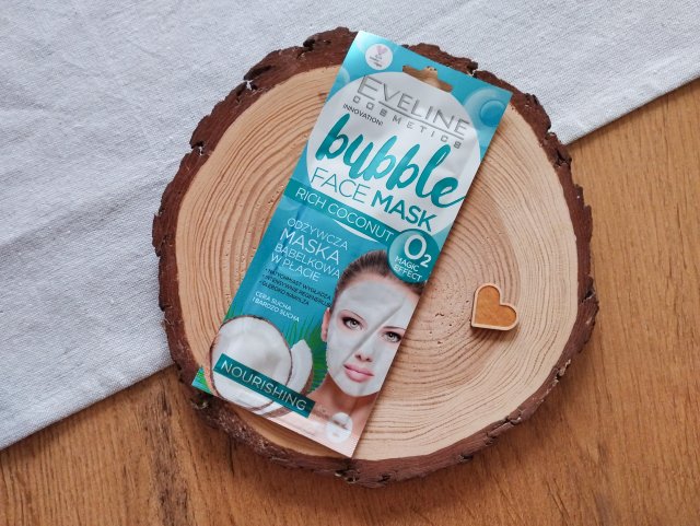 Eveline Bubble Face Mask, Maska do twarzy w płacie, Bąbelkowa, Odżywienie 