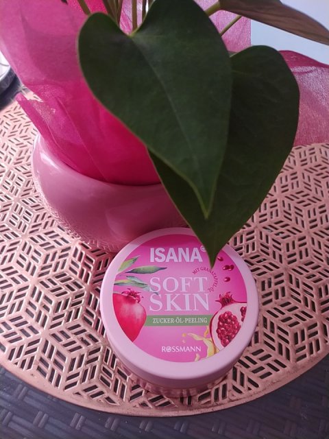 Isana Peeling do ciała, Cukrowo-olejowy, Soft Skin, Granat