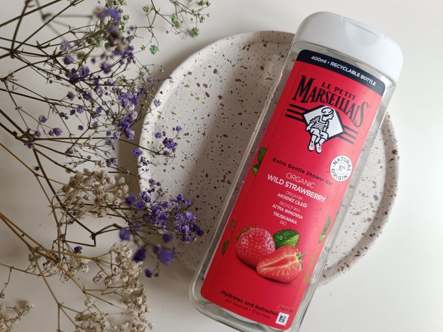 Le Petit Marseillais Żel pod prysznic, Organic Wild Strawberry, Truskawka Bio