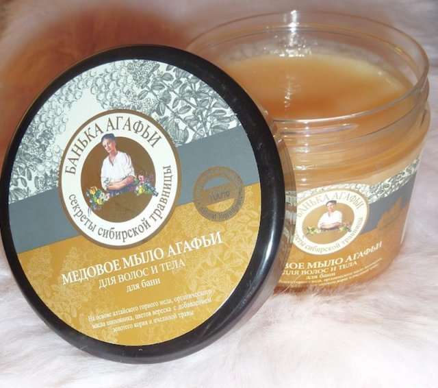 Bania Agafii Mydło do ciała i włosów, Miodowe