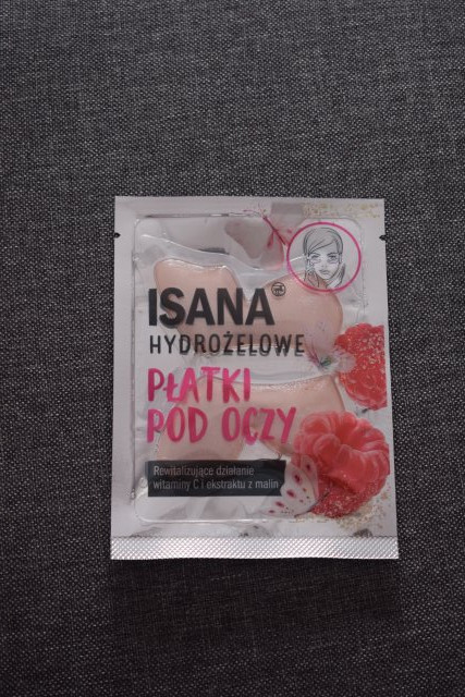 Isana Płatki pod oczy, Hydrożelowe, Rewitalizujące działanie witaminy C i ekstraktu z malin