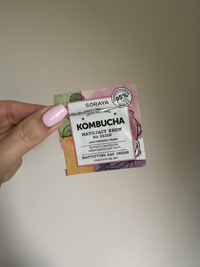 Soraya Kombucha, Krem do twarzy, Matujący, Na dzień, Cera mieszana i tłusta