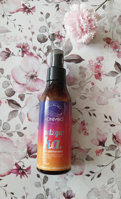 OnlyBio Hair Balance, Odżywka do włosów, Bez spłukiwania, Ekstrakt z akacji i olej brolułowy