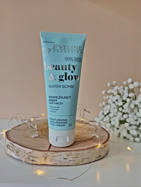 Eveline Beauty & Glow, Krem do twarzy, Nawilżający, odżywczy, Na dzień i na noc, Water Bomb!