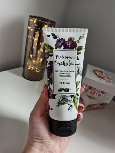 Anwen Odżywka do włosów o wysokiej porowatości, Proteinowa Orchidea