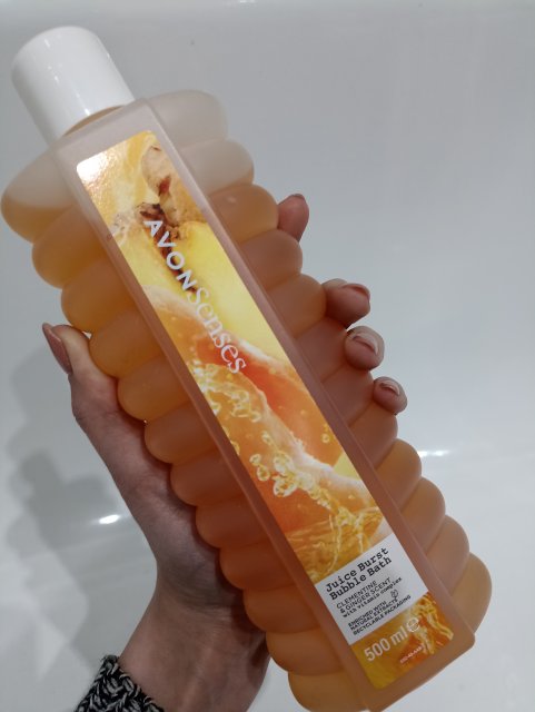 Avon Senses, Płyn do kąpieli, Juice Burst, Clementine & Ginger Scent 