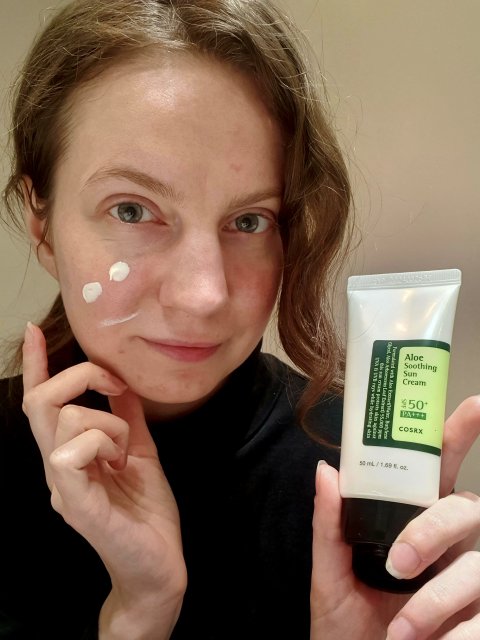 COSRX Aloe Soothing Sun Cream SPF 50 krem do twarzy przeciwsłoneczny