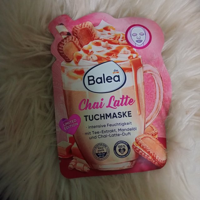 Balea Maseczka do twarzy w płacie, Chai Latte