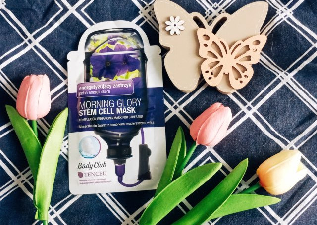 Body Club Maska do twarzy w płacie, Komórki macierzyste, Energetyzujący zastrzyk, Wilec