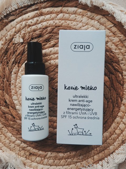 Ziaja Kozie mleko, Krem do twarzy, Ultralekki, Anti-age nawilżająco-energetyzujący