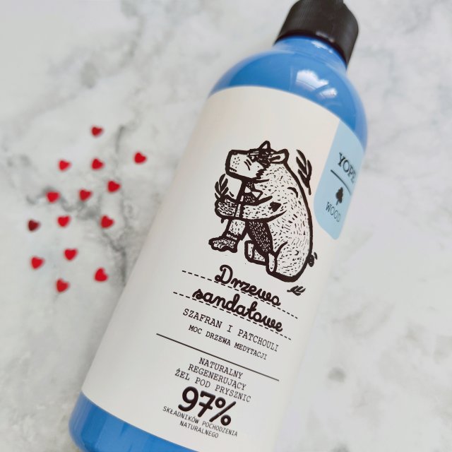 YOPE Żel pod prysznic, Wood, Drzewo sandałowe, szafran i patchouli