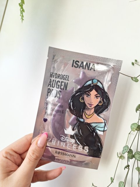Isana Disney Princess, Płatki pod oczy, Hydrożelowe, Zmniejszają opuchliznę, Kolagen i kwas hialuronowy, Jasmina 