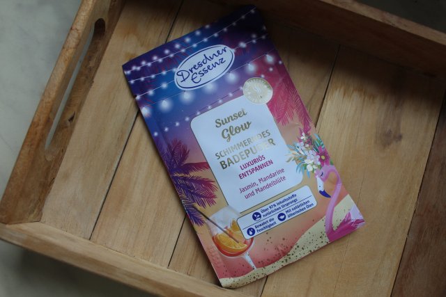 Dresdner Essenz Puder do kąpieli, Sunset Glow, Schimmerndes Badepuder