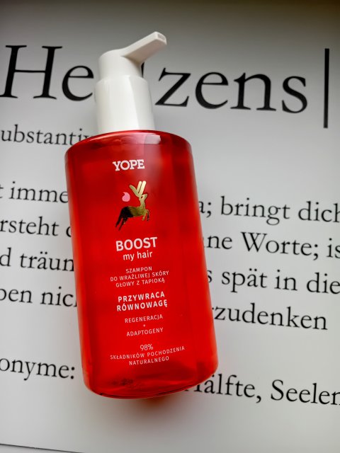 YOPE Szampon do włosów, Boost My Hair, Do wrażliwej skóry głowy z tapioką