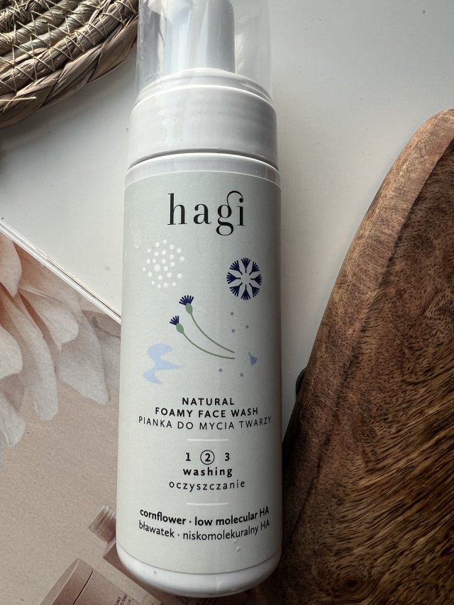Hagi Cosmetics Pianka do mycia twarzy, Natural Foamy Face Wash, Bławatek 