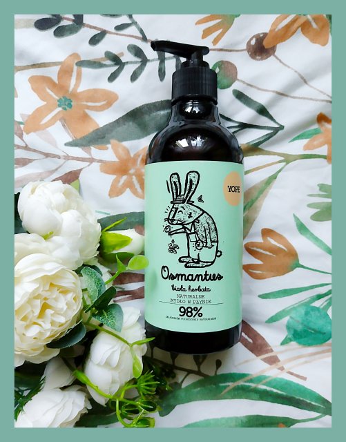 YOPE Mydło w płynie, Osmantus i biała herbata