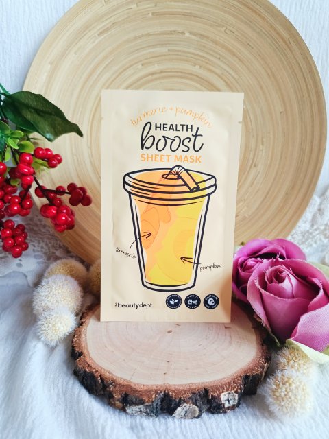 The Beauty Dept. Maseczka do twarzy w płacie, Health Boost, Turmeric + Pumpkin