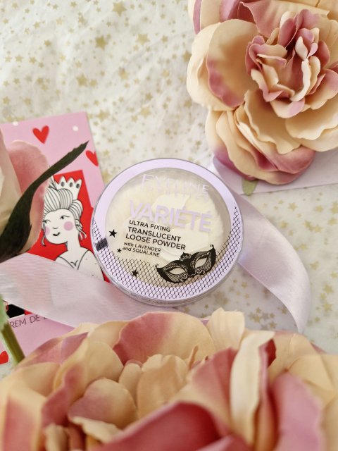 Eveline Variété, Puder do twarzy, Sypki, Ultra Fixing Translucent Loose Power, Lawenda i Skwalan