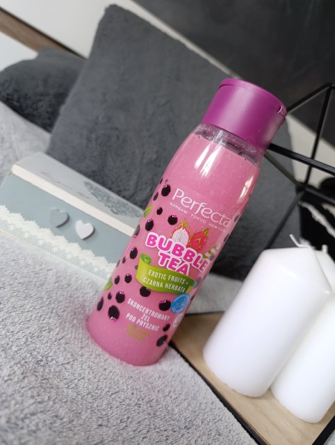 Perfecta Bubble Tea, Żel pod prysznic, Skoncenteowany, Exotic fruits + Czarna herbata