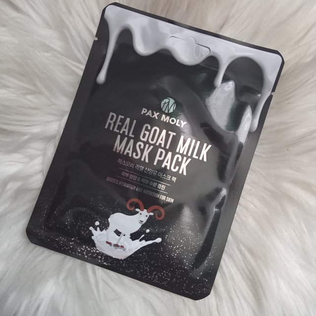 Pax Moly Maska do twarzy w płacie, Real Goat Milk Mask Pack
