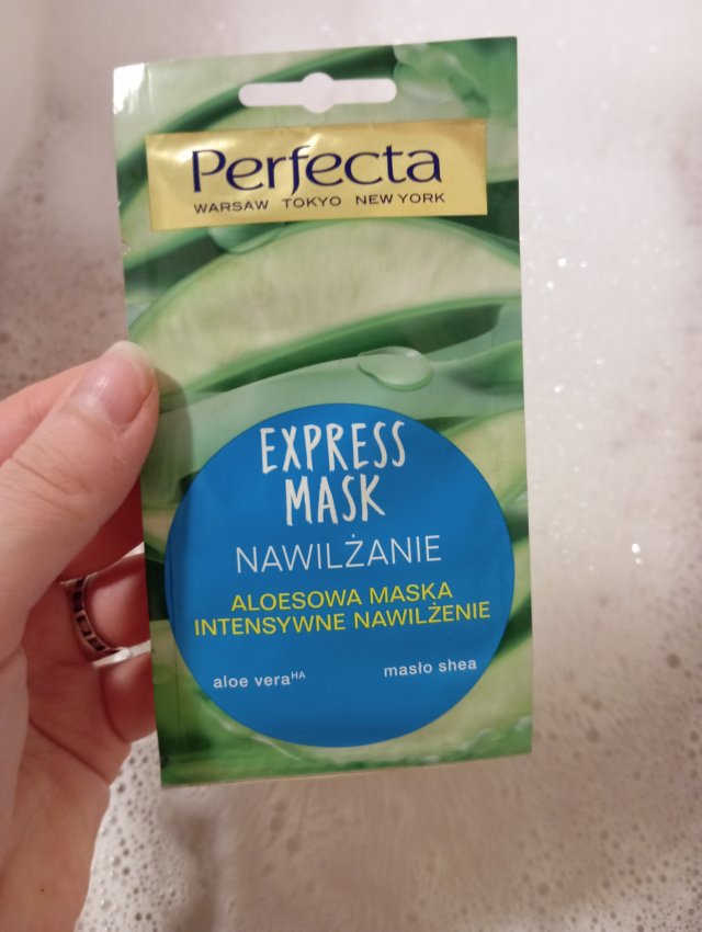 Perfecta Express Mask, Nawilżanie, Aloesowa maseczka do twarzy