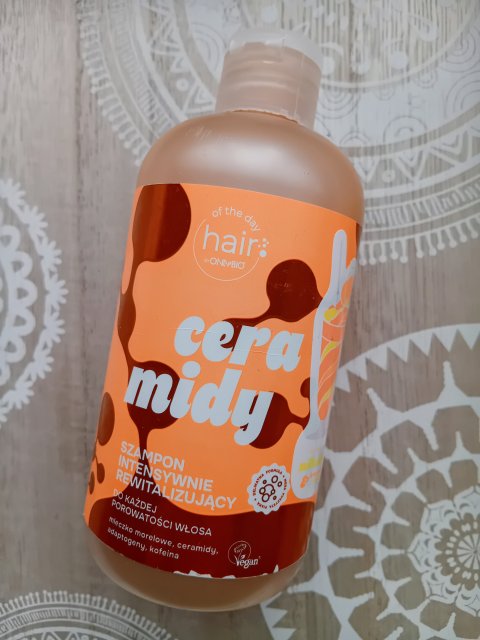 OnlyBio Hair, Ceramidy, Szampon do włosów, Każda porowatość, Brzoskwinia & śmietana