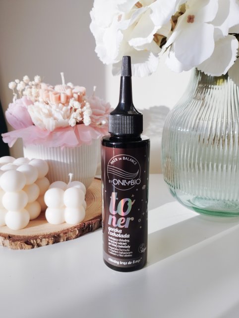 OnlyBio Hair on Balance, Toner do włosów, Gorzka Czekolada, Nadający chłodny, brązowy odcień gorzkiej czekolady