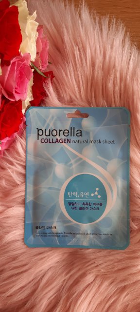 Puorella Maska do twarzy w płacie, Collagen Natural Mask Sheet