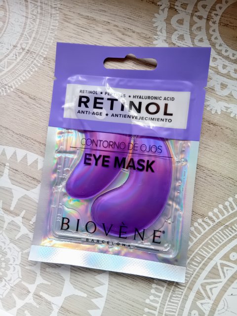 Biovene Barcelona Eye Mask, Płatki pod oczy, Retinol, Anti-Age, Peptides and Hyaluronic Acid