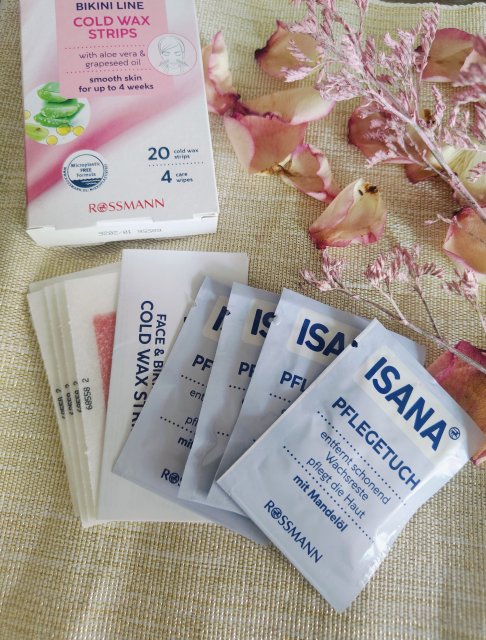 Isana Face & Bikini, Plastry do depilacji na zimno, Z woskiem