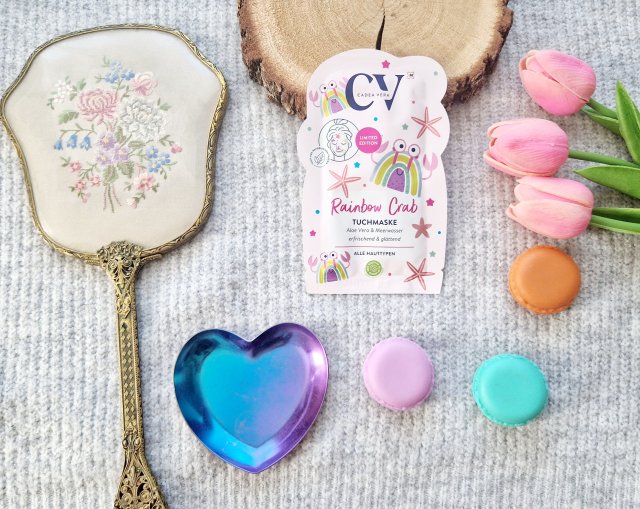 CV CadeaVera Maseczka do twarzy w płacie, Rainbow Crab