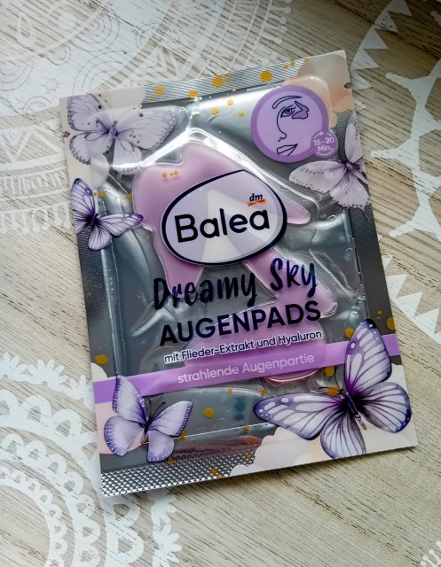 Balea Płatki pod oczy, Hydrożelowe, Dreamy Sky, Flieder-Extrakt & Hyaluron 