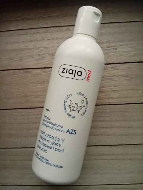 Ziaja Med, Kuracja dermatologiczna AZS, Natłuszczający olejek myjący do kąpieli i pod prysznic