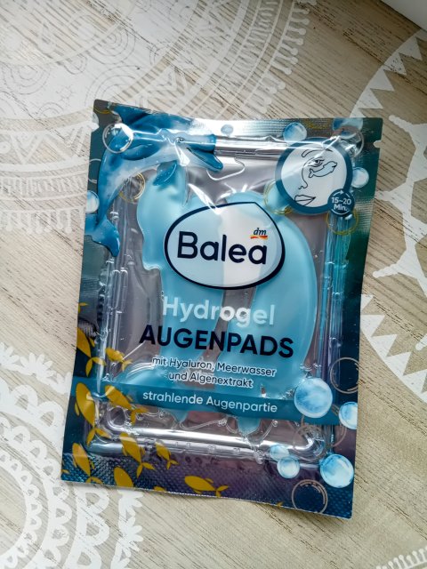 Balea Płatki pod oczy, Hydrożelowe, Meerwasser, Algen-Ektrakt, Hyaluron