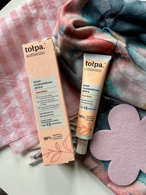 Tołpa Authentic, Krem do twarzy, Rozświetlona skóra