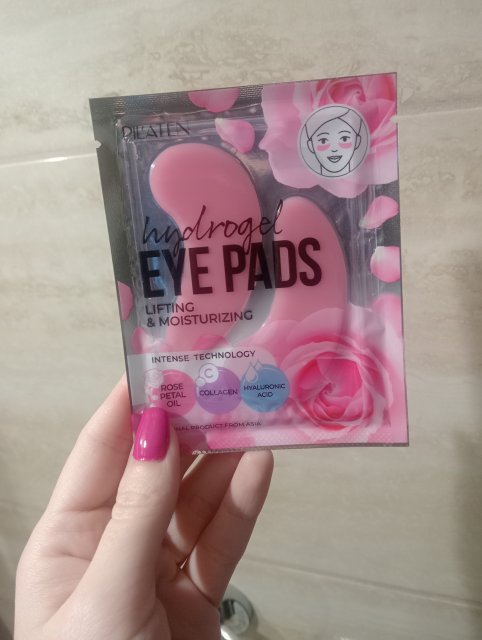 Pilaten Płatki pod oczy, Hydrożelowe, Lifting & Moisturizing, Liftingująco-nawilżające, Olejek z płatków róży, Kolagen i kwas hialuronowy