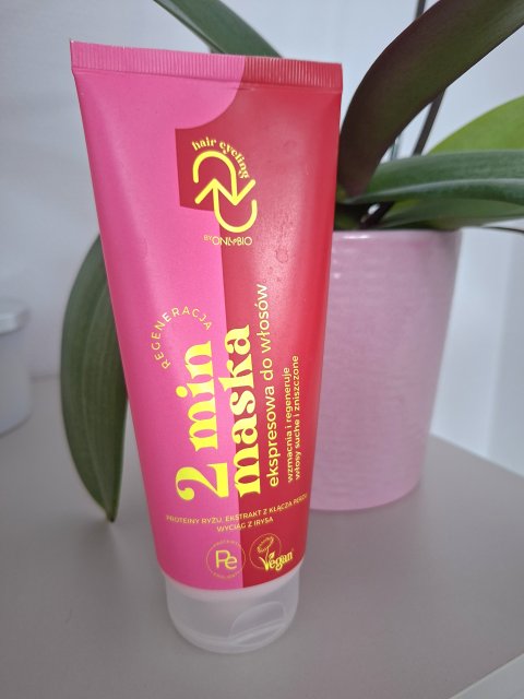 OnlyBio Hair Cycling, Maska do włosów, 2-minutowa, Ekspresowa, Proteiny ryżu, Kłącza perzu, Ekstrakt z irysa