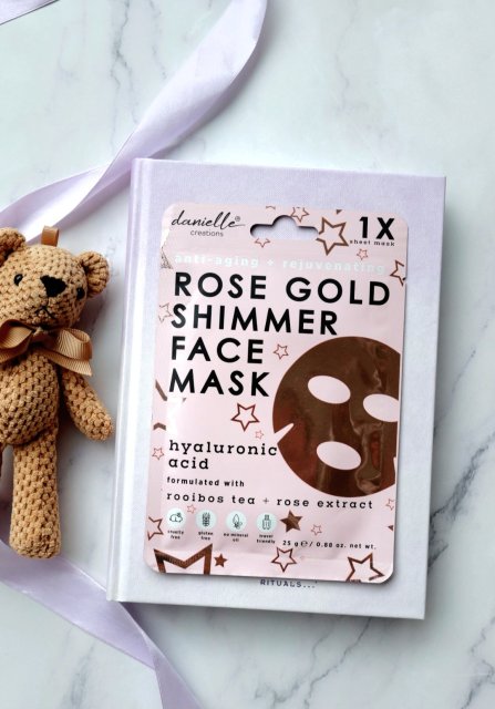 Danielle Creations Maska do twarzy w płacie, Rose Gold Shimmer Face Mask