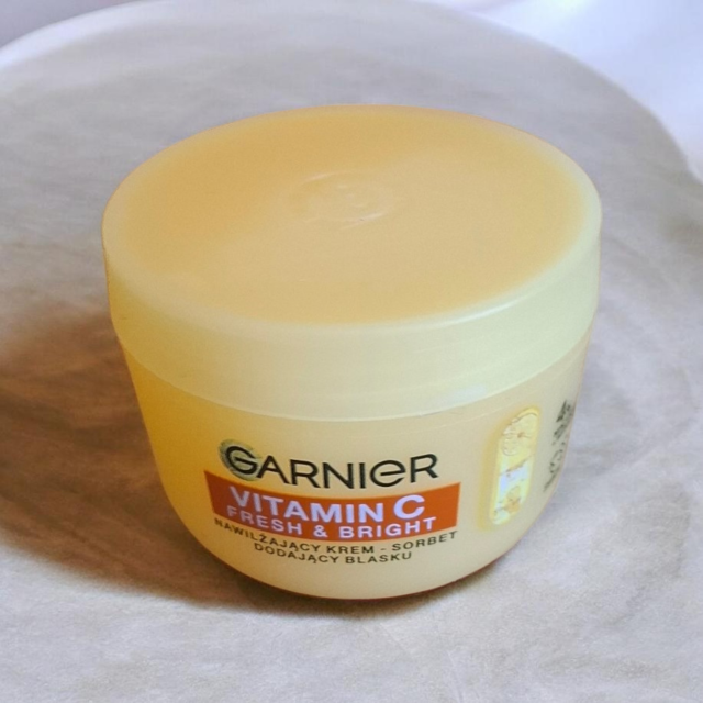 Garnier Vitamin C, Krem-sorbet do twarzy, Fresh & Bright, Nawilżający, Dodający blasku 