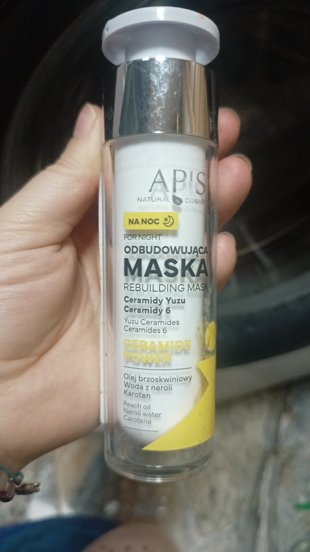 Apis Ceramide Power, Maska do twarzy, Odbudowująca, Na noc, Ceramidy Yuzu, Ceramidy 6