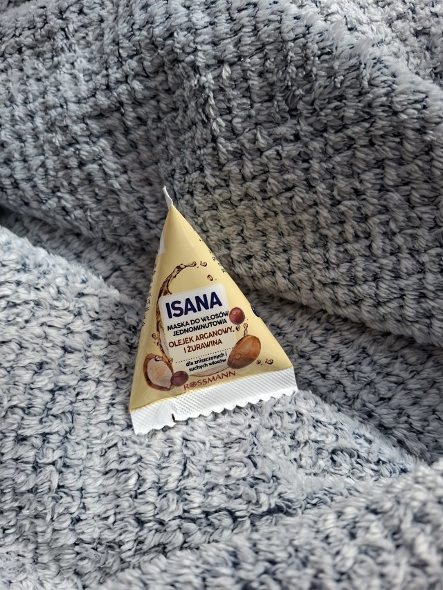 Isana Maska do włosów, Jednominutowa, Olej arganowy i żurawina