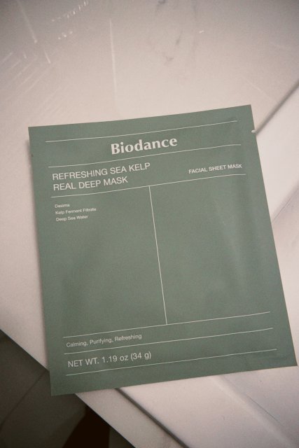 Biodance Maska do twarzy w płacie, Refreshing Sea Kelp Real Deep Mask