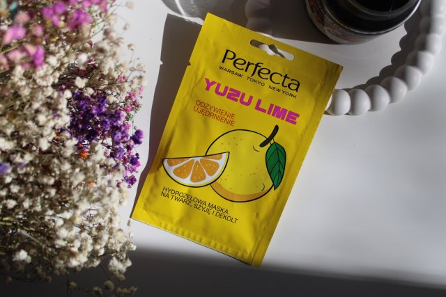 Perfecta Maska na twarz, szyje i dekolt, Hydrożelowa, Odżywienie i ujędrnienie, Yuzu Lime