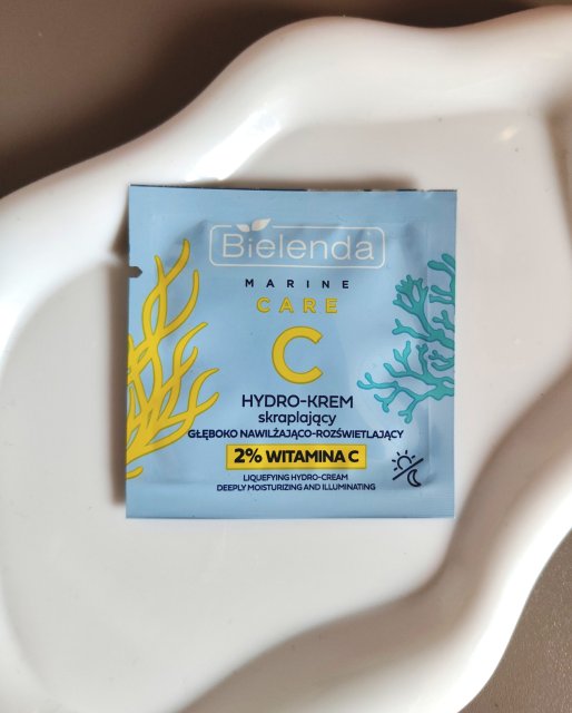 Bielenda Marine Care C, Hydro-krem do twarzy, Skraplający, Głęboko nawilżająco-rozświetlający, 2% witamina C