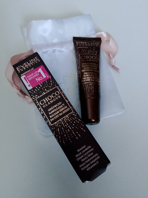 Eveline Choco Glamour, Balsam-serum do ust, Odżywczo-nawilżający, Na dzień