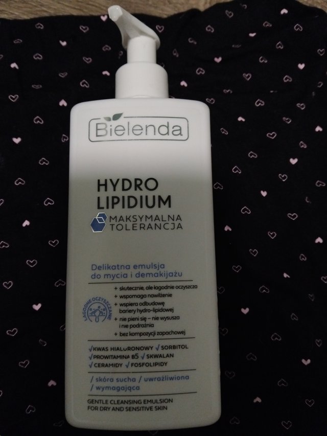 Bielenda Hydro Lipidium, Emulsja do mycia i demakijażu, Delikatna, Skóra sucha, uwrażliwiona i wymagająca